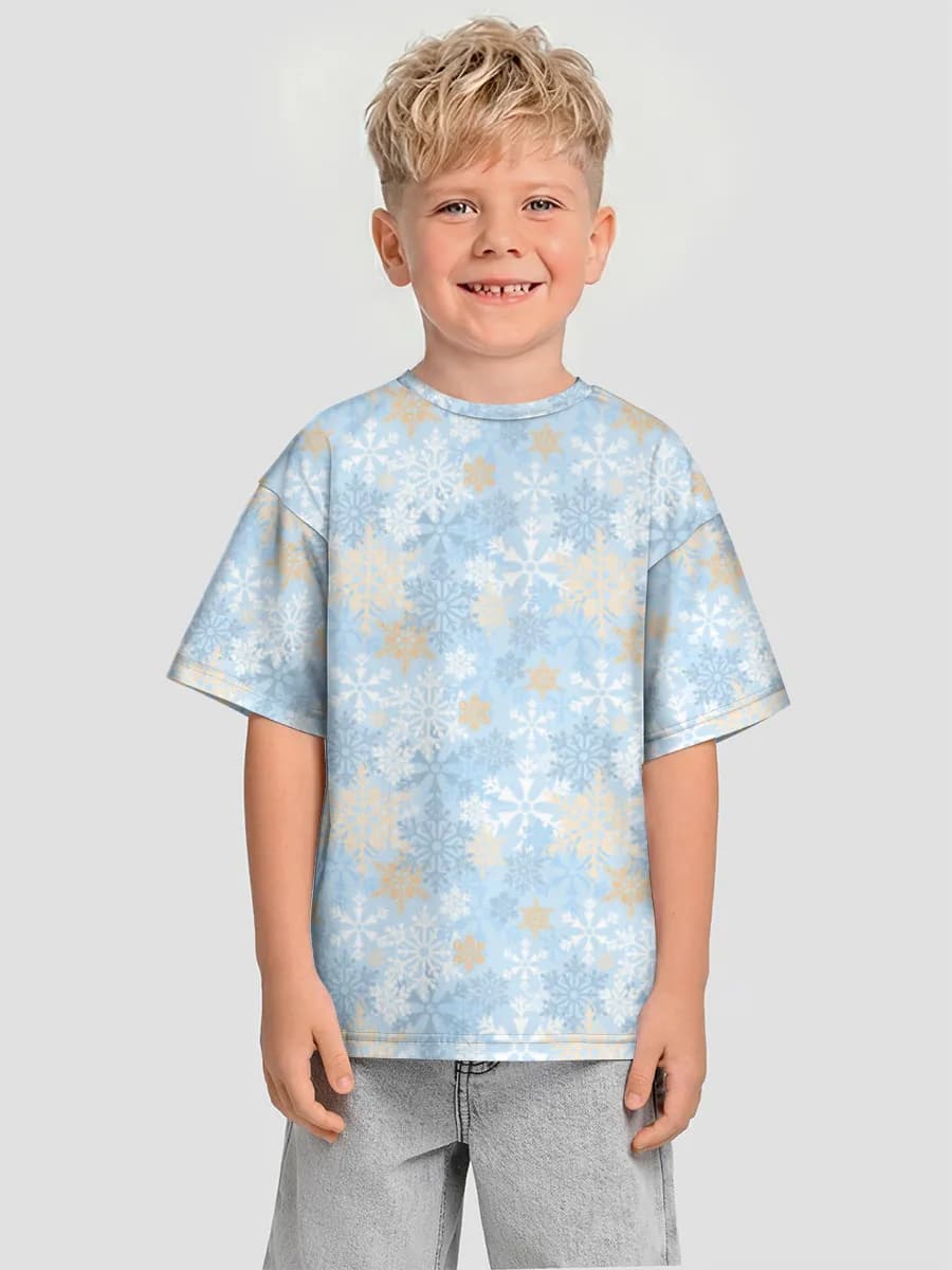 Boys' oversized cotton T-shirt