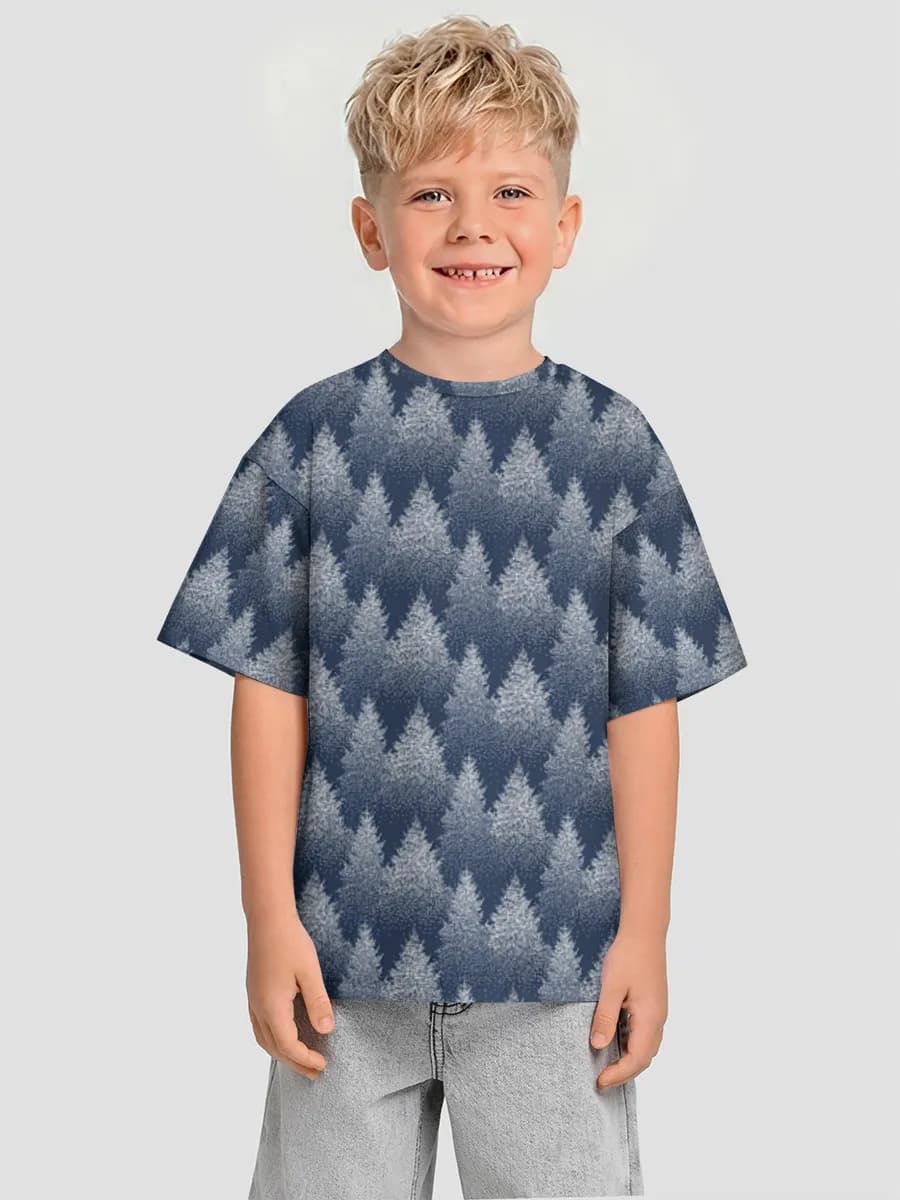 Boys' oversized cotton T-shirt