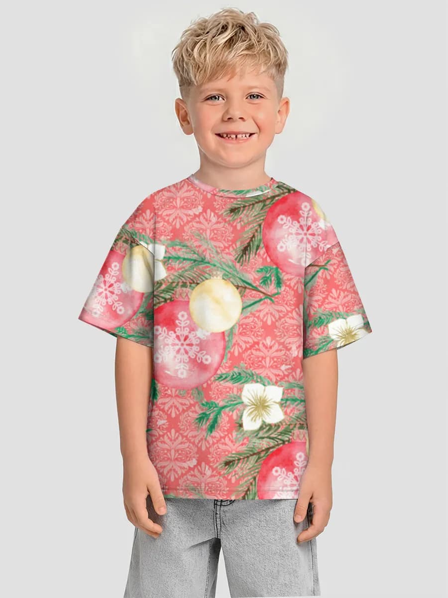 Boys' oversized cotton T-shirt