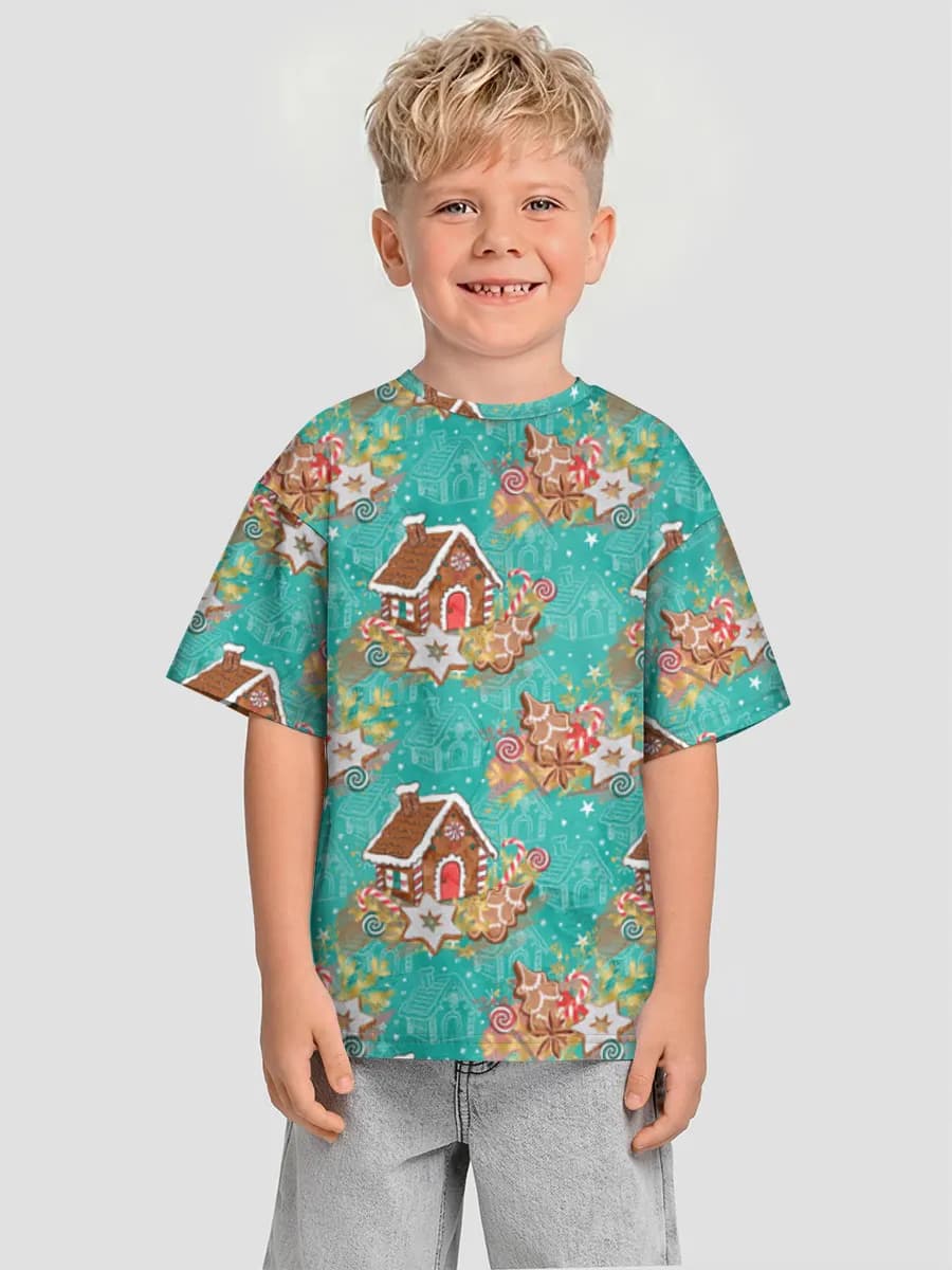 Boys' oversized cotton T-shirt