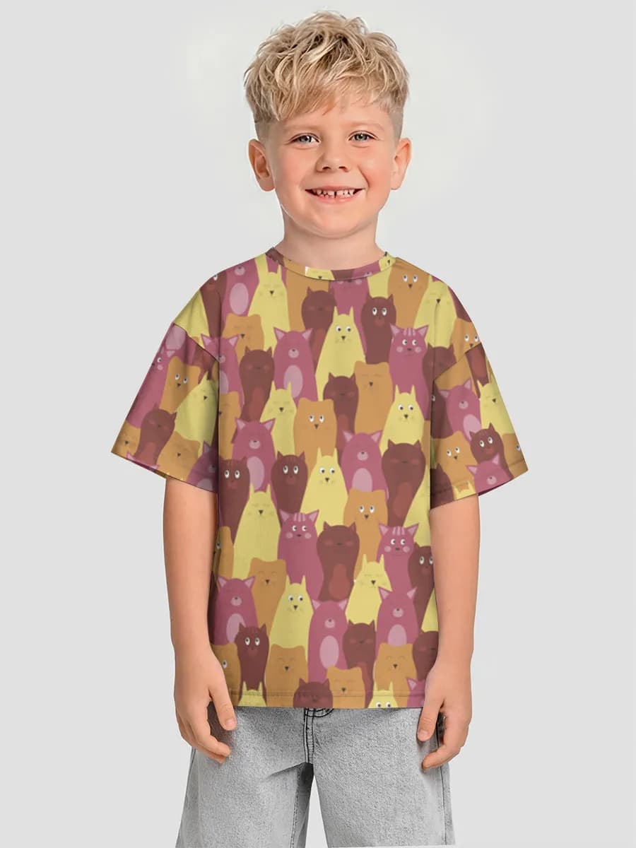 T-shirt coton oversize garçon