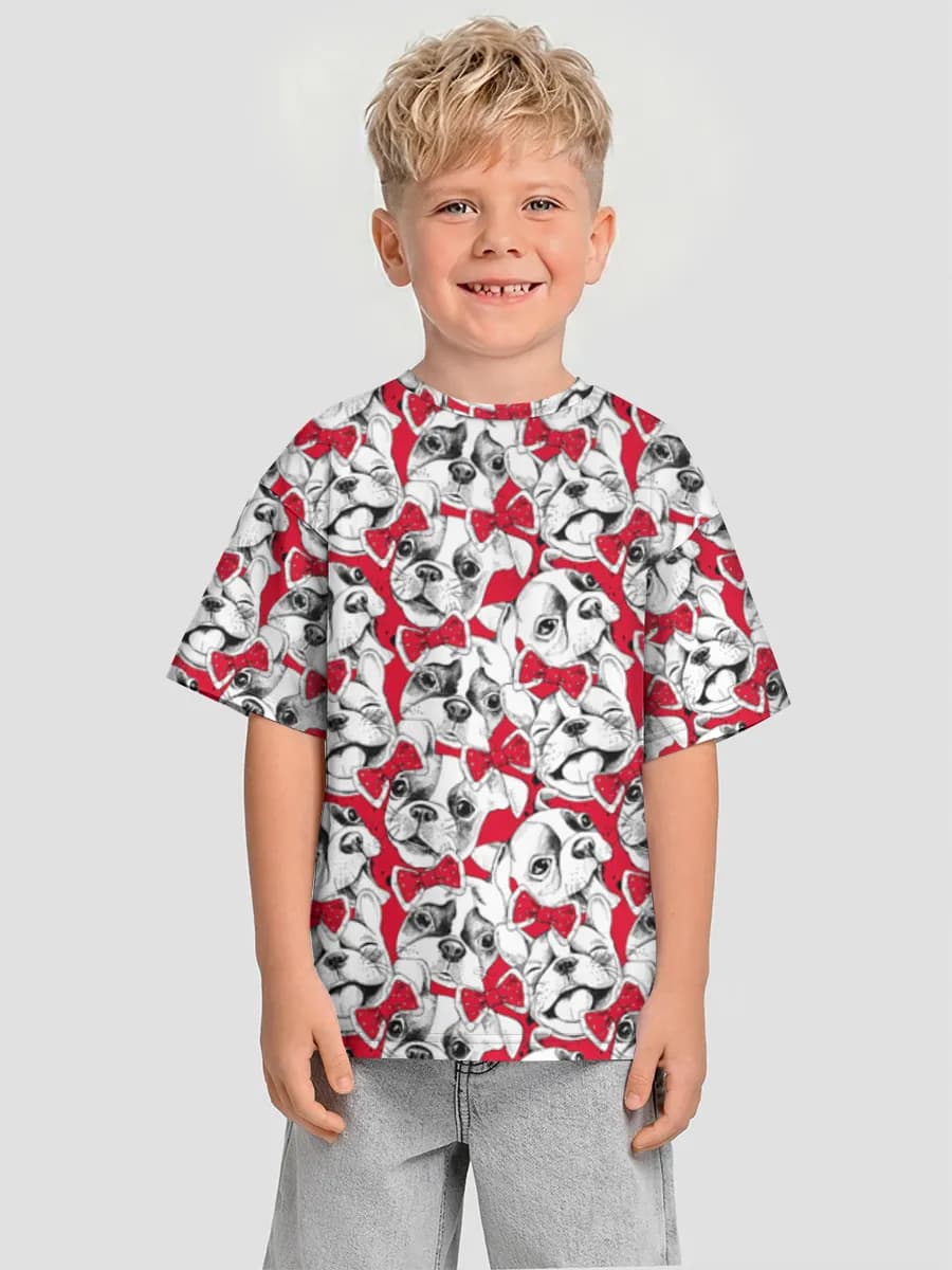 Oversized Baumwoll-T-Shirt Jungen