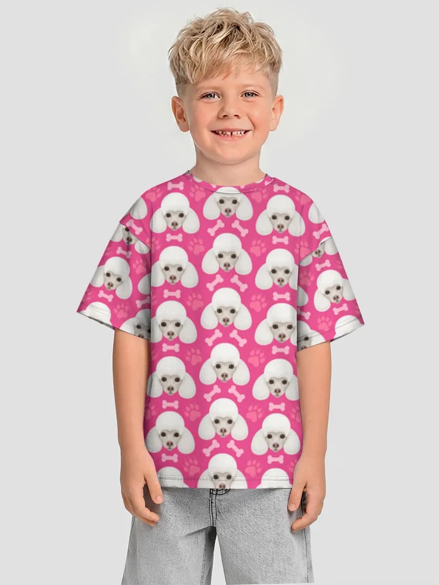 Oversized Baumwoll-T-Shirt Jungen