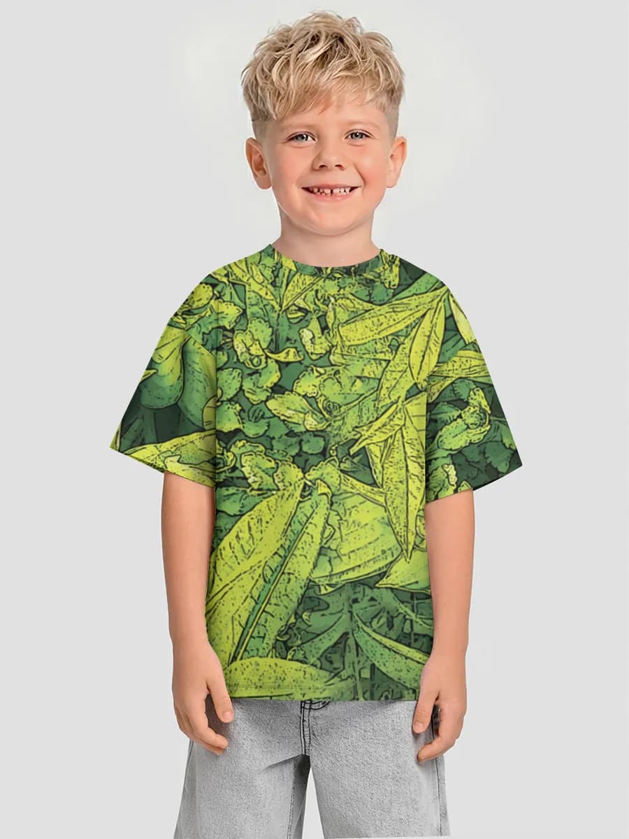 Oversized Baumwoll-T-Shirt Jungen