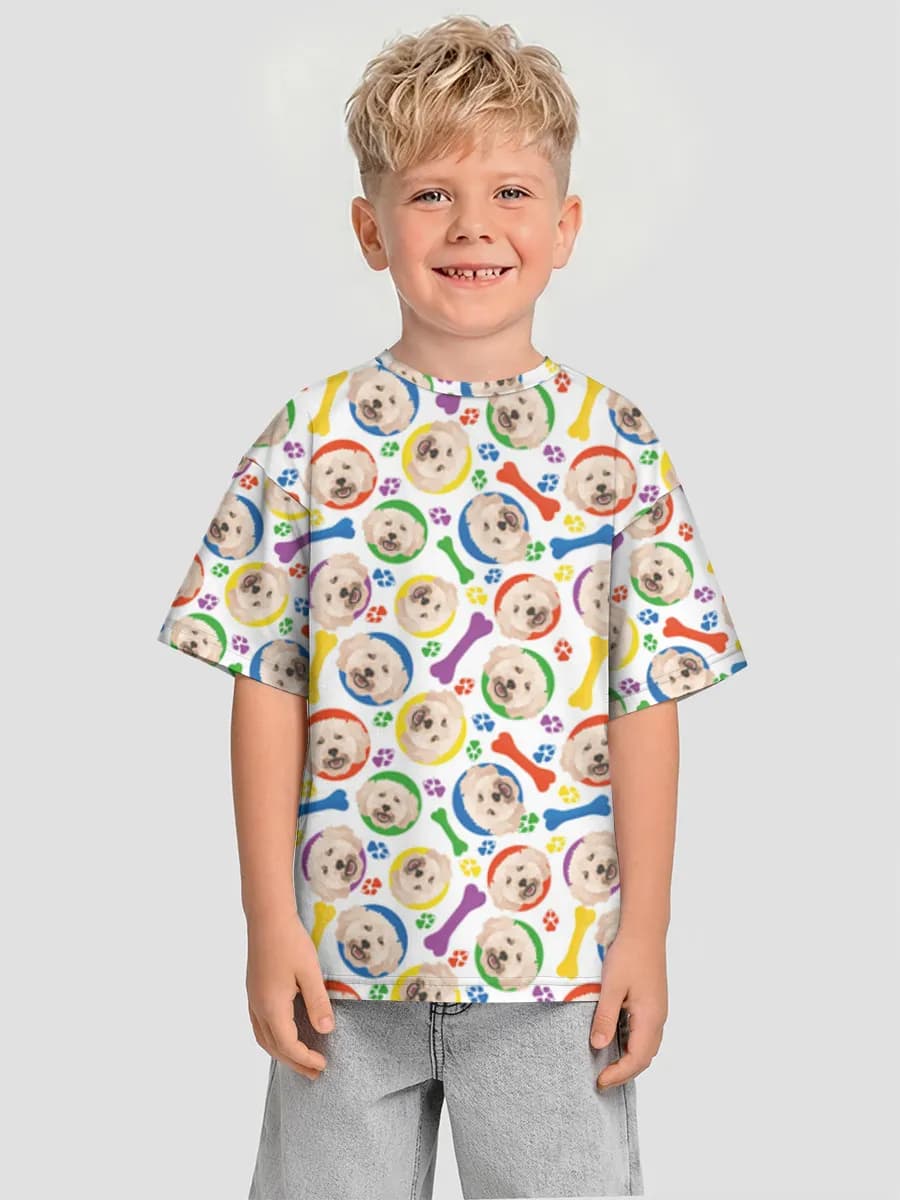 Camiseta Oversize de Algodón Niño