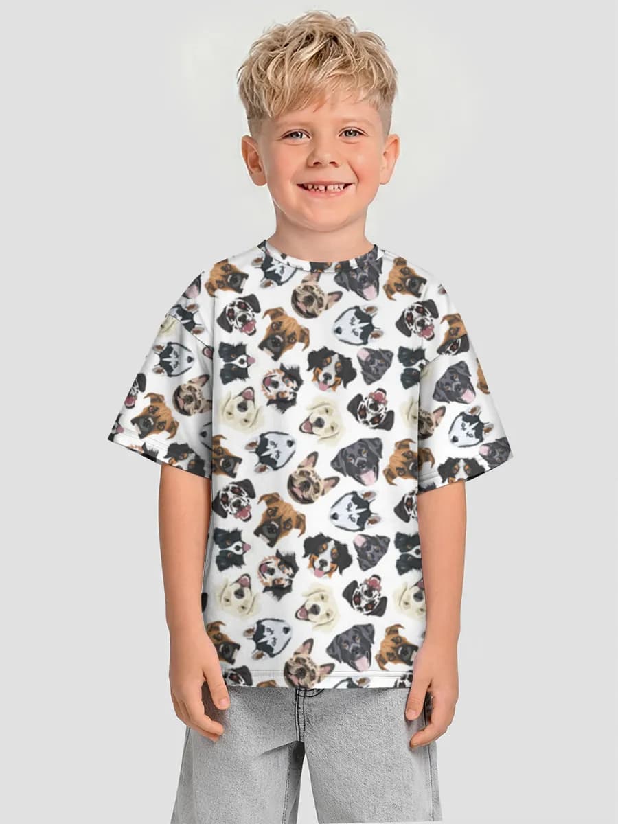 Camiseta Oversize de Algodón Niño