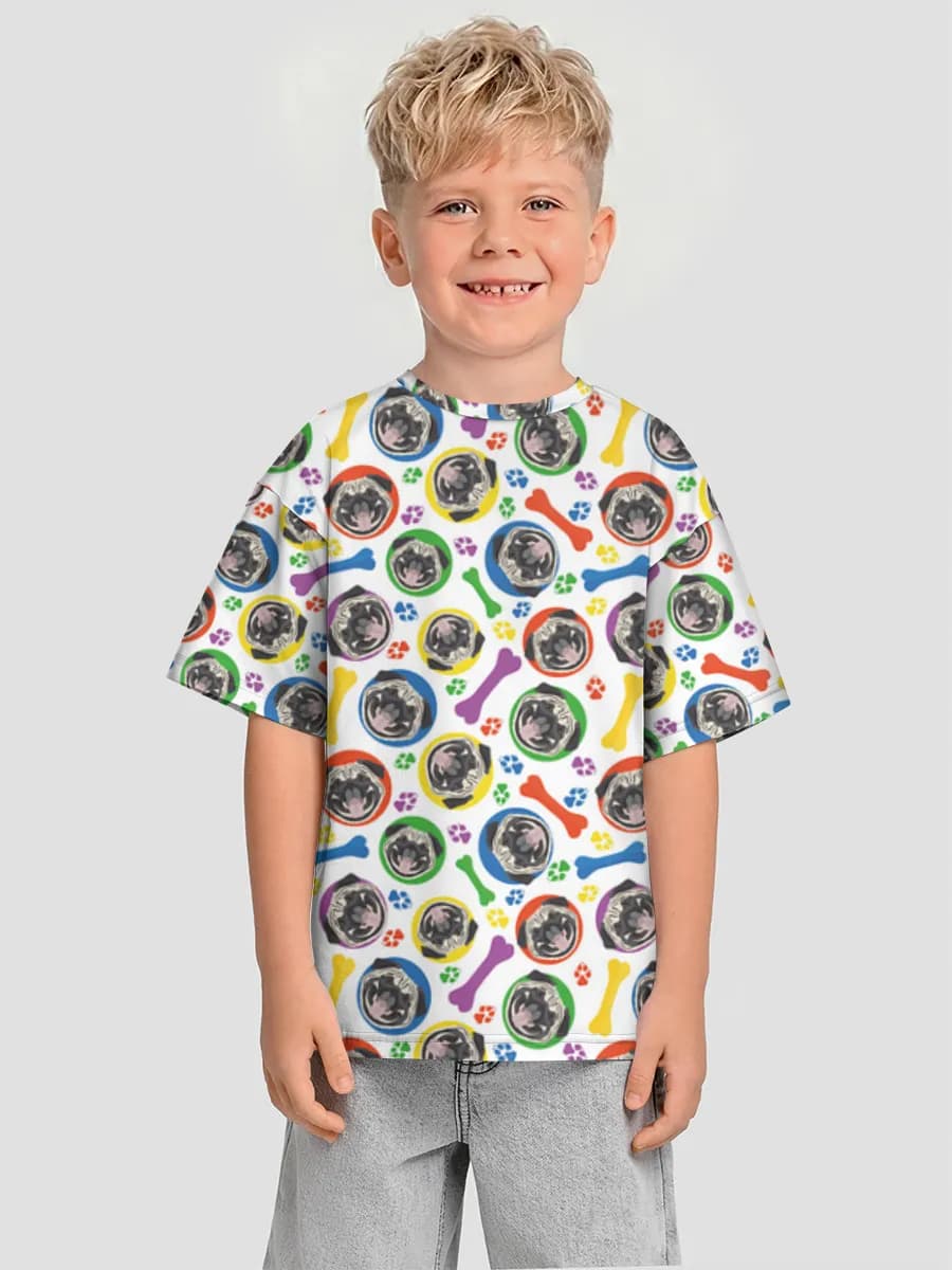 男の子 ビッグシルエット コットンTシャツ