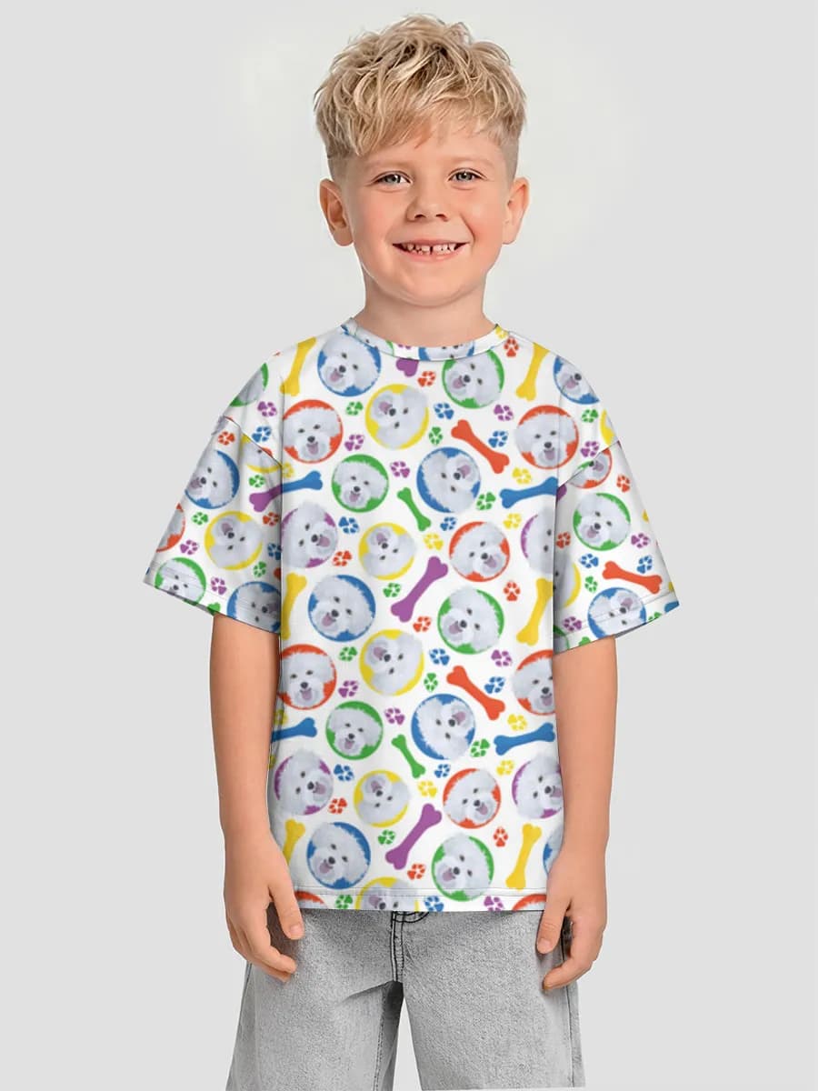 Oversized Baumwoll-T-Shirt Jungen