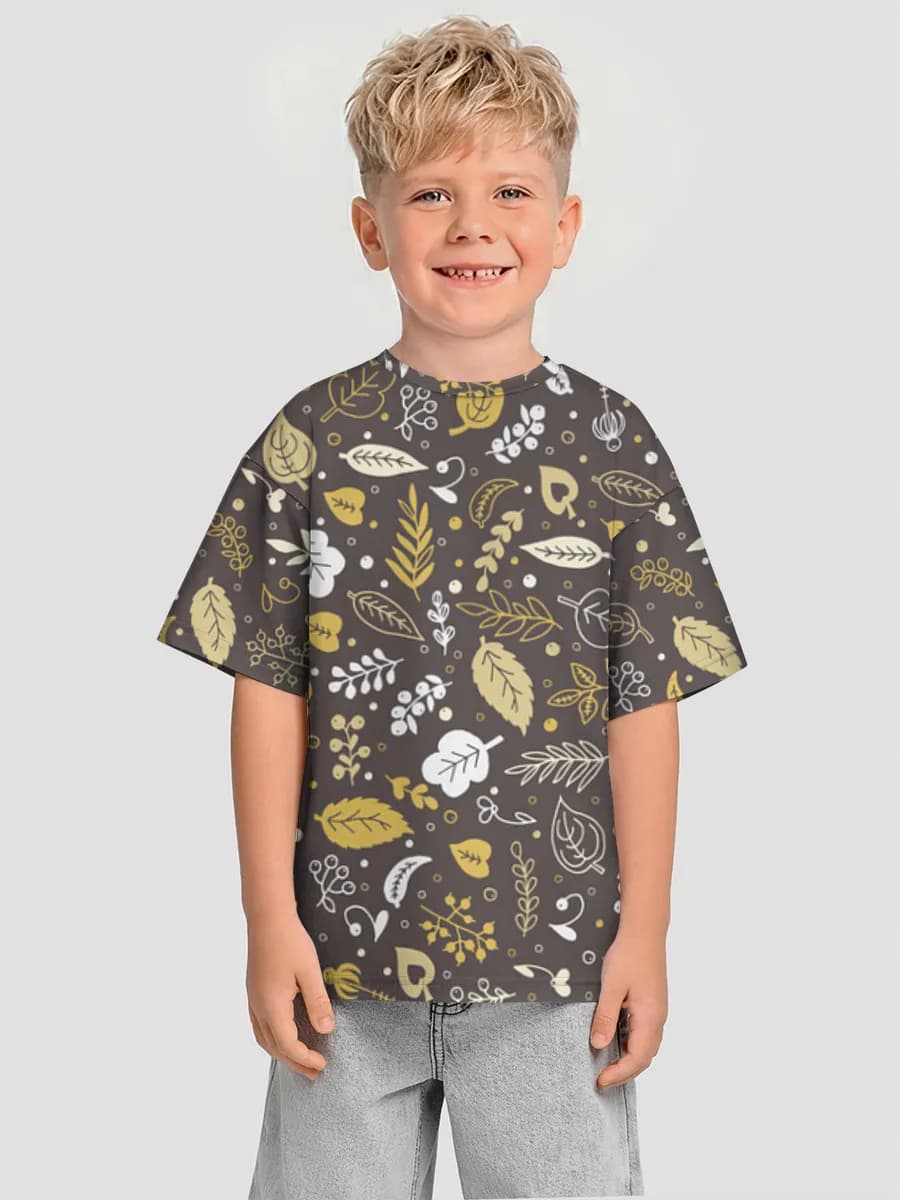 Oversized Baumwoll-T-Shirt Jungen