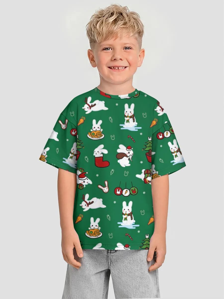 Camiseta Oversize de Algodón Niño