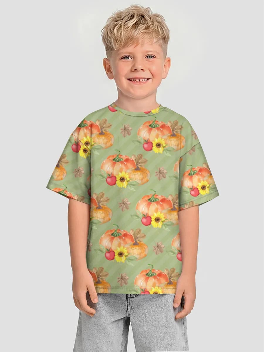 Oversized Baumwoll-T-Shirt Jungen