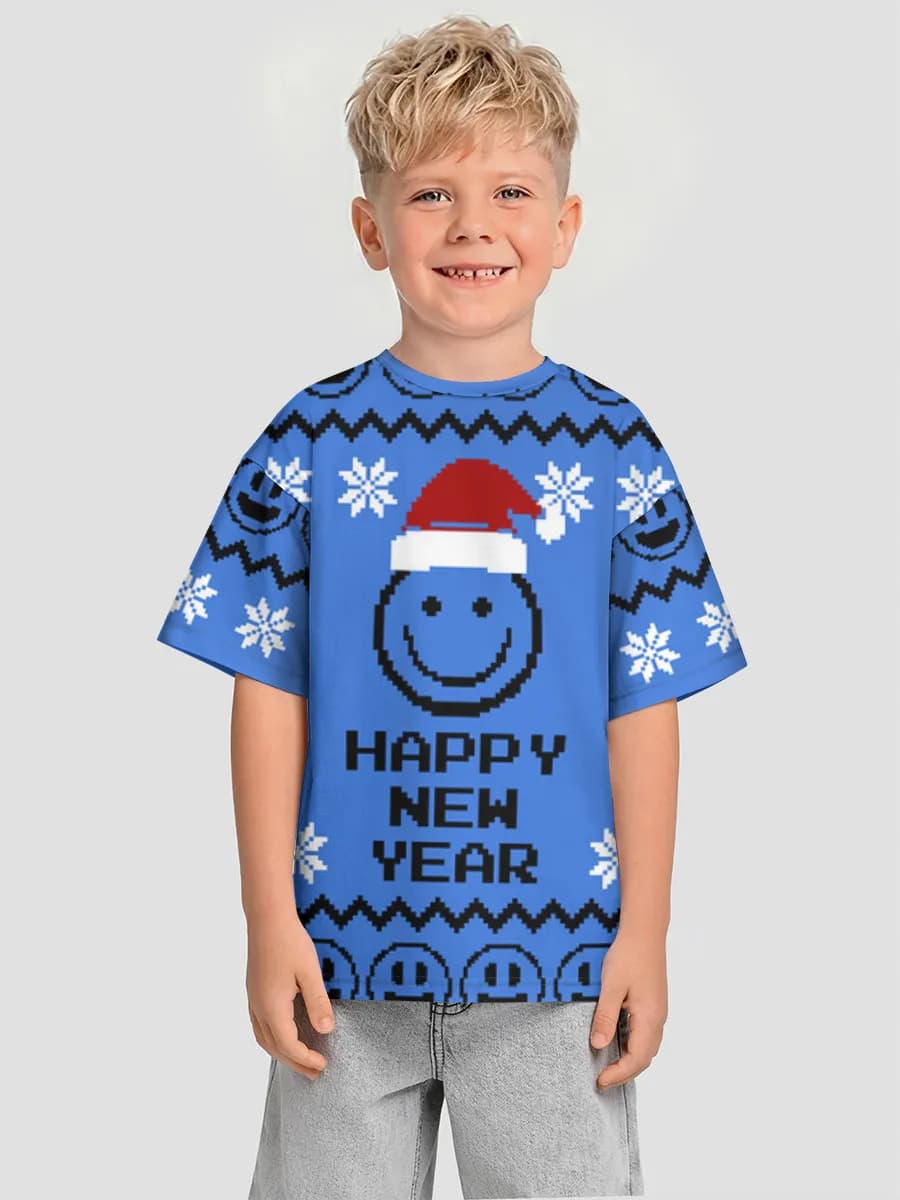 Oversized Baumwoll-T-Shirt Jungen