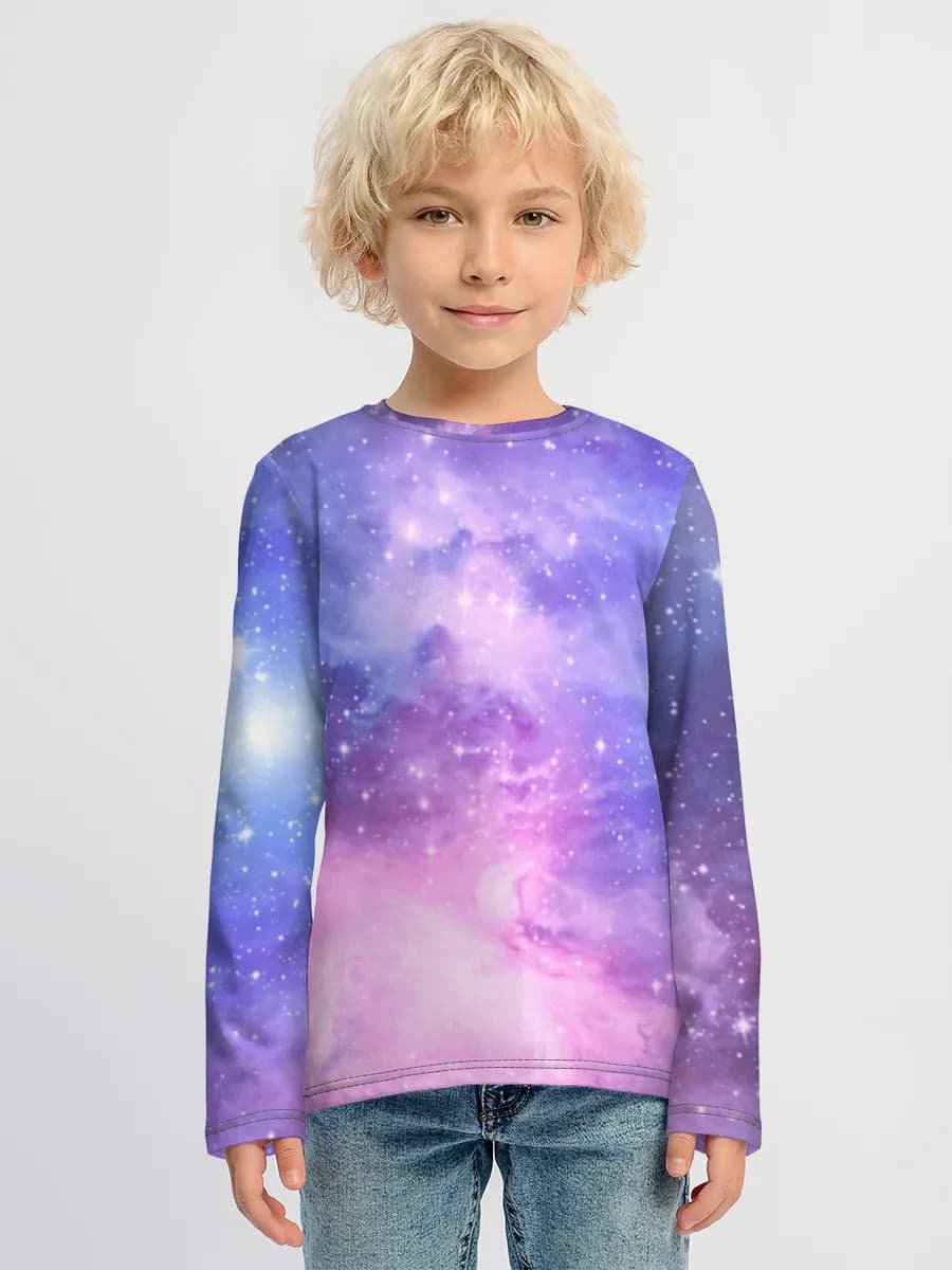 Baumwoll-Langarmshirt Jungen