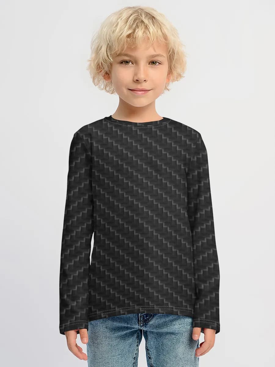 Boys' cotton long sleeve shirt