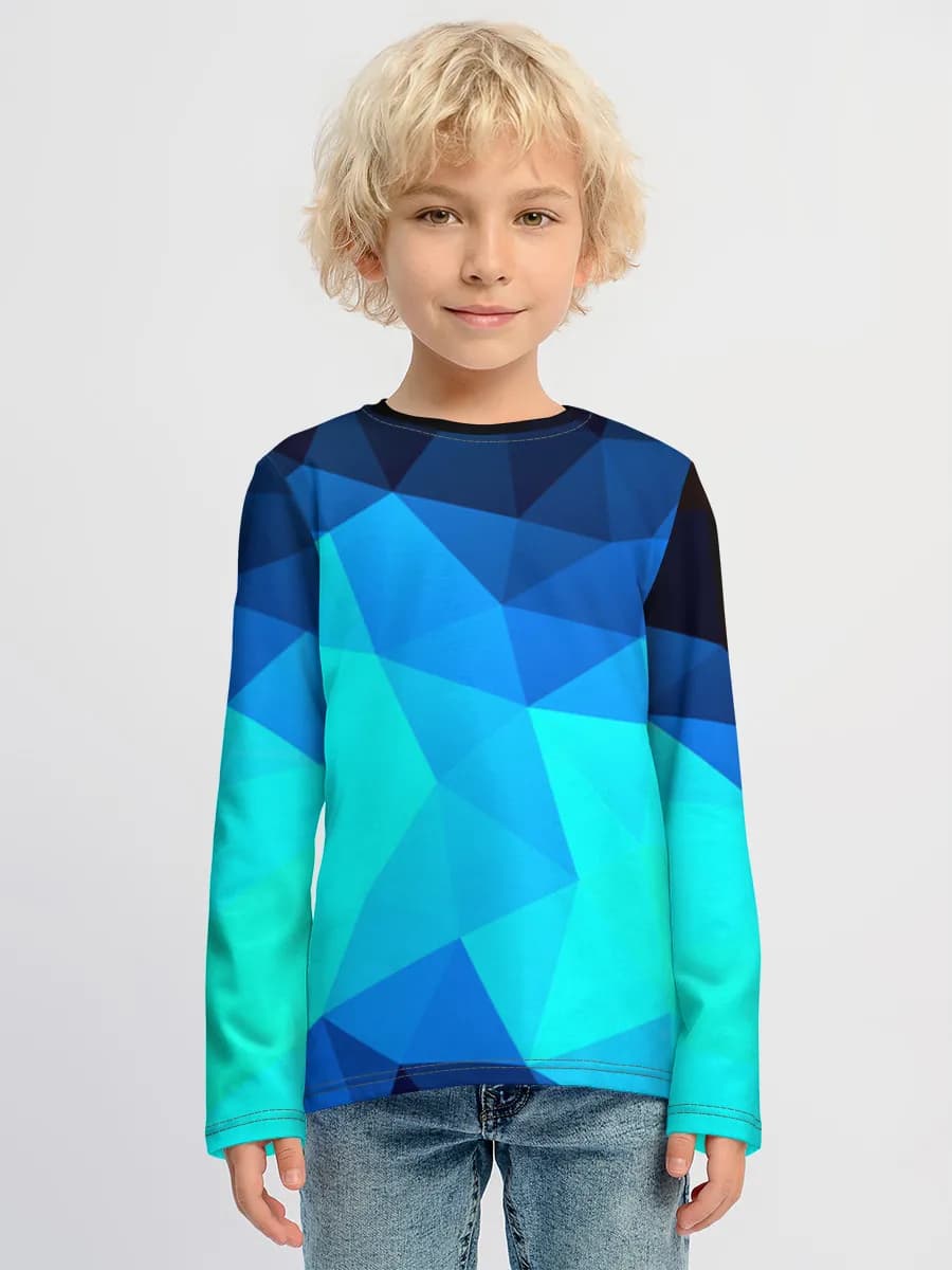 Baumwoll-Langarmshirt Jungen