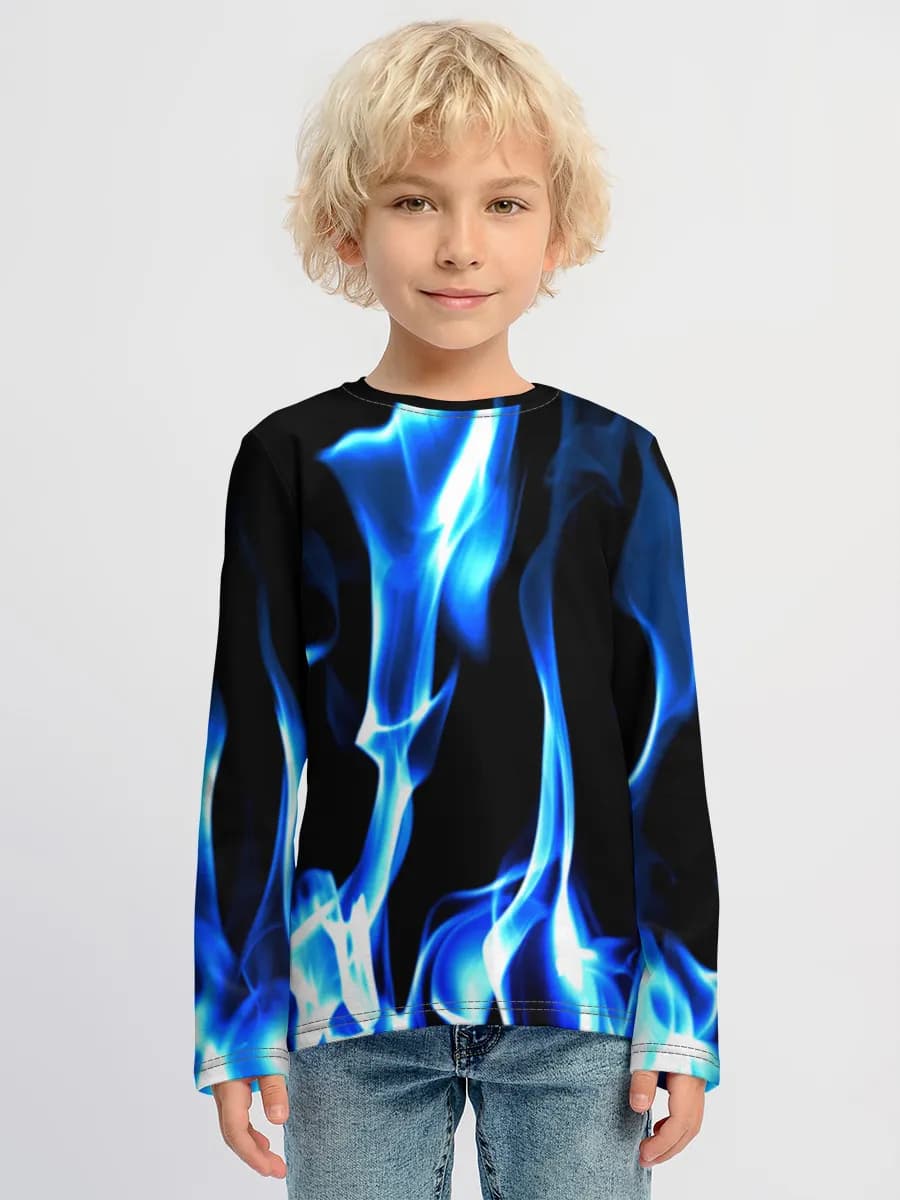 Boys' cotton long sleeve shirt