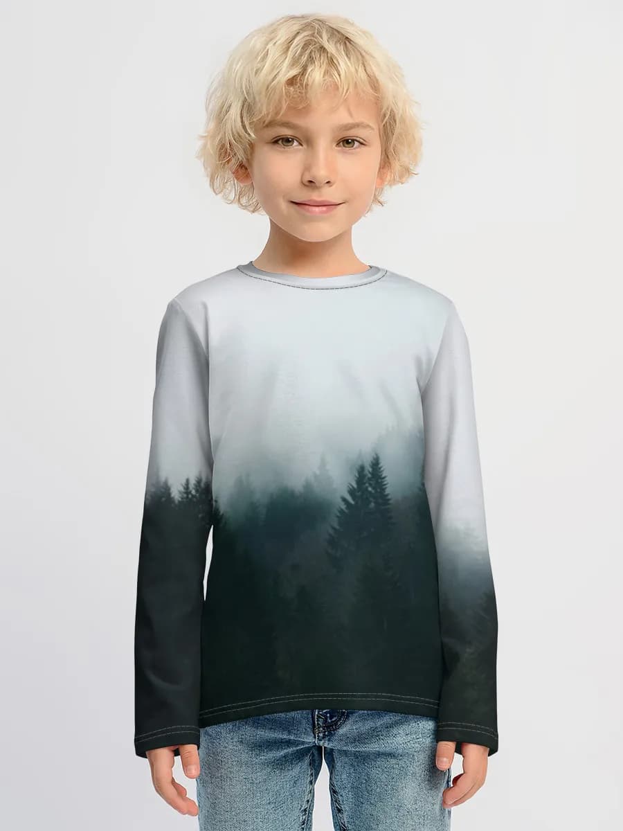Baumwoll-Langarmshirt Jungen