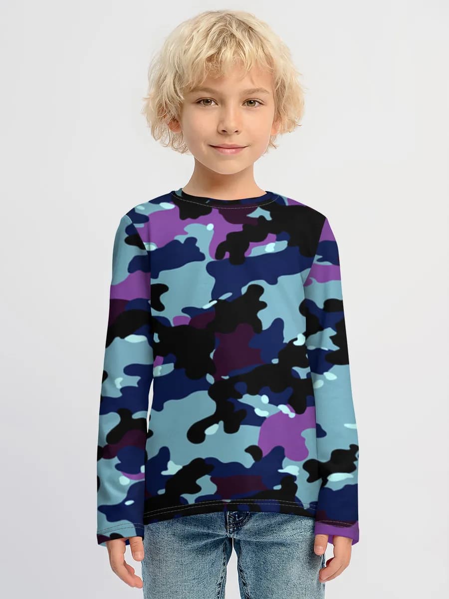 Baumwoll-Langarmshirt Jungen