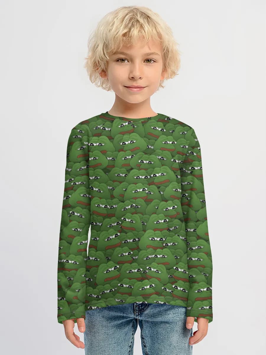 Boys' cotton long sleeve shirt