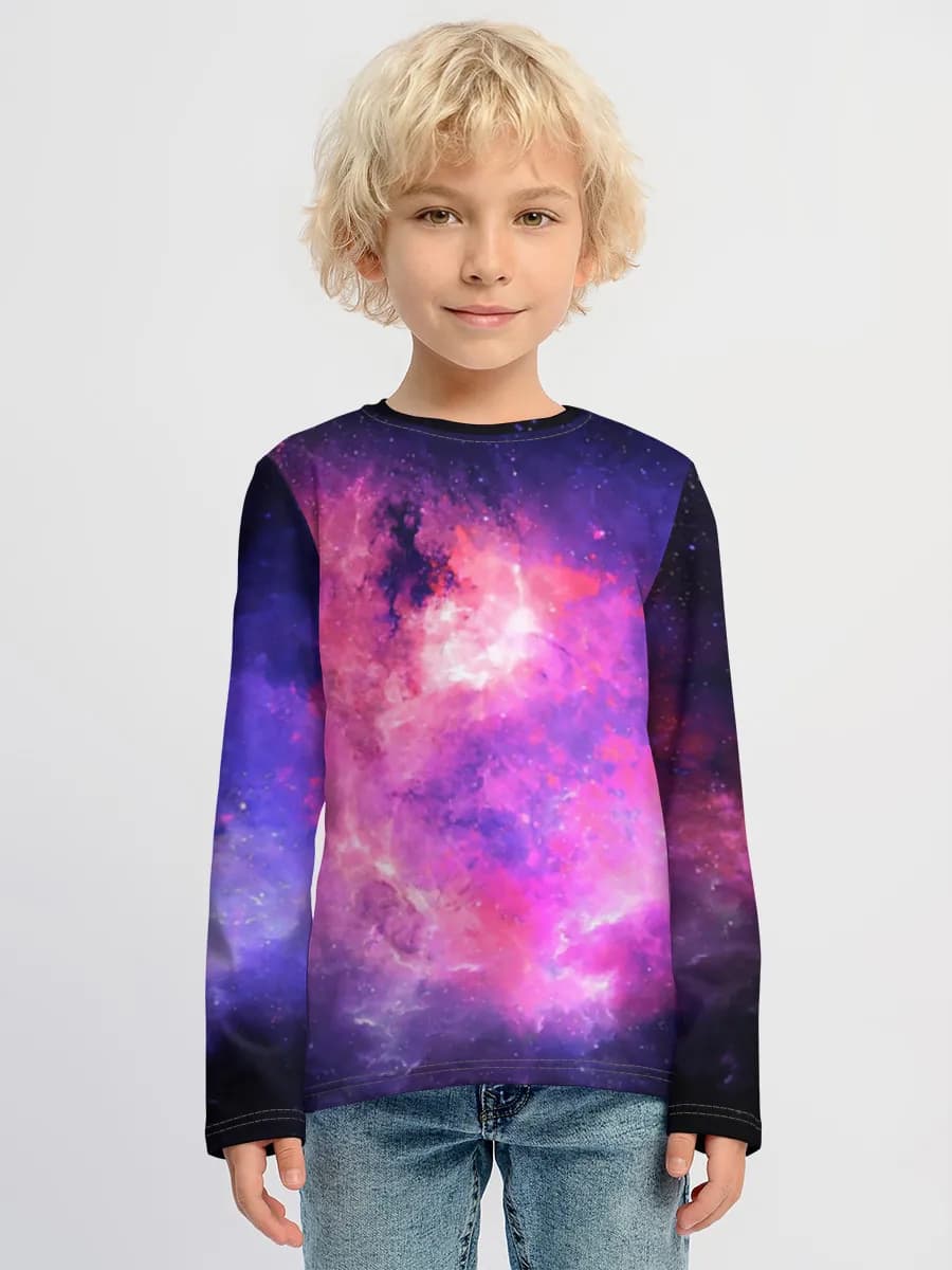 Baumwoll-Langarmshirt Jungen
