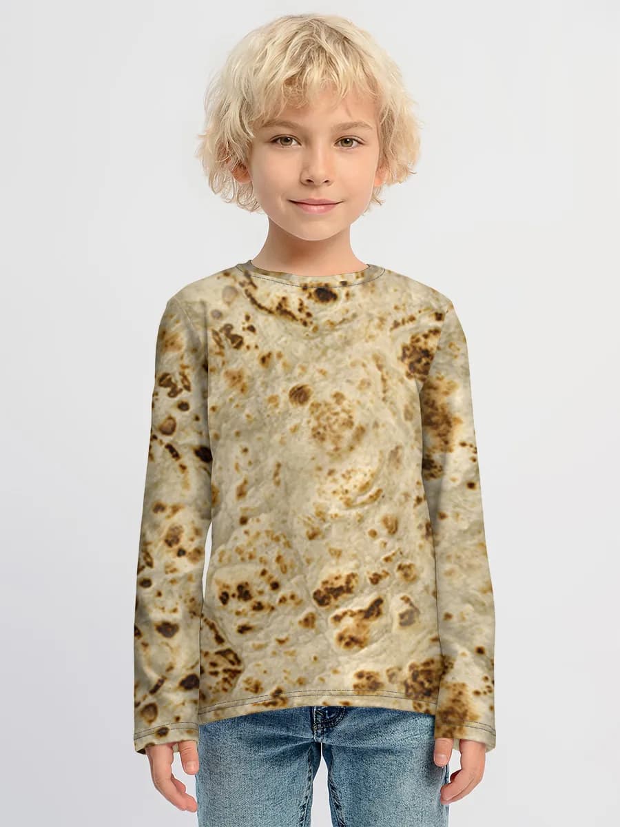 Boys' cotton long sleeve shirt