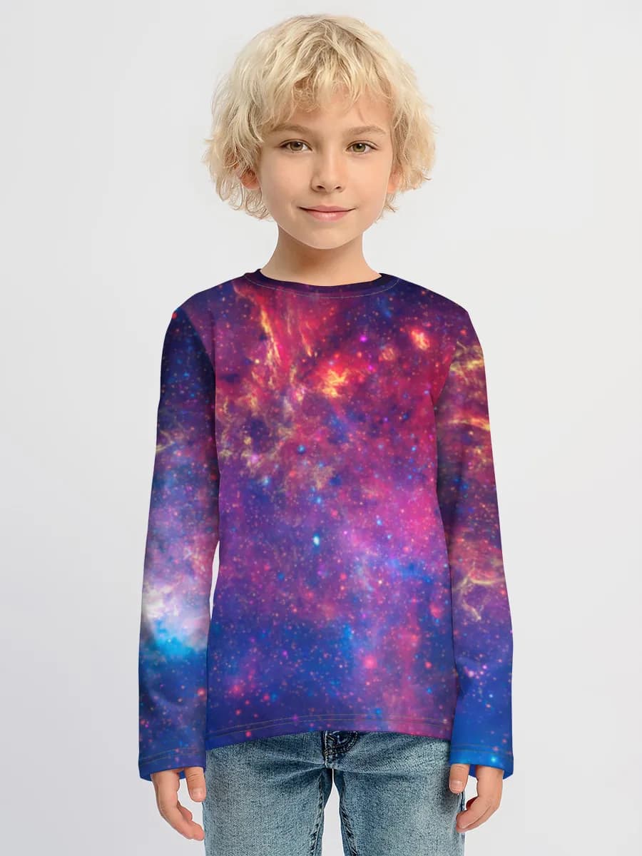 Boys' cotton long sleeve shirt