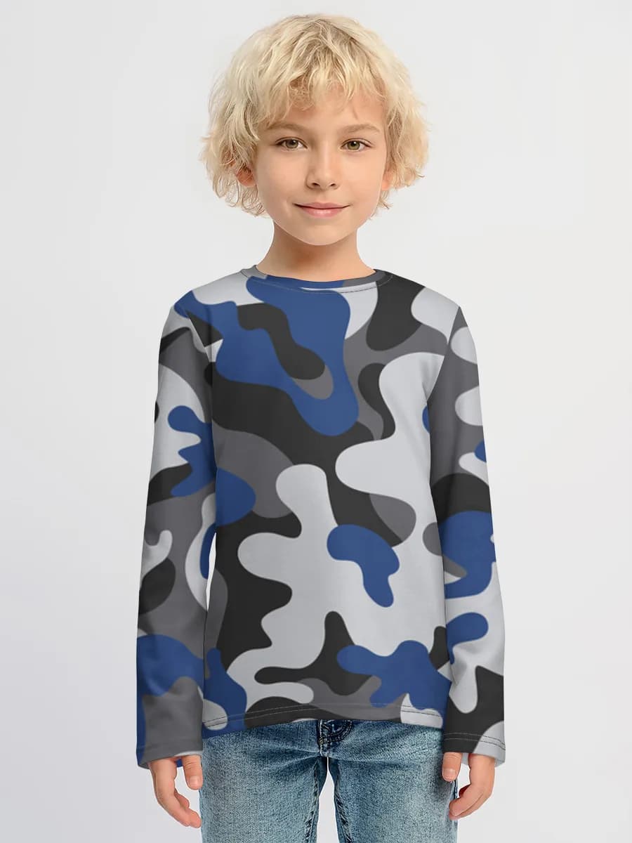 Boys' cotton long sleeve shirt