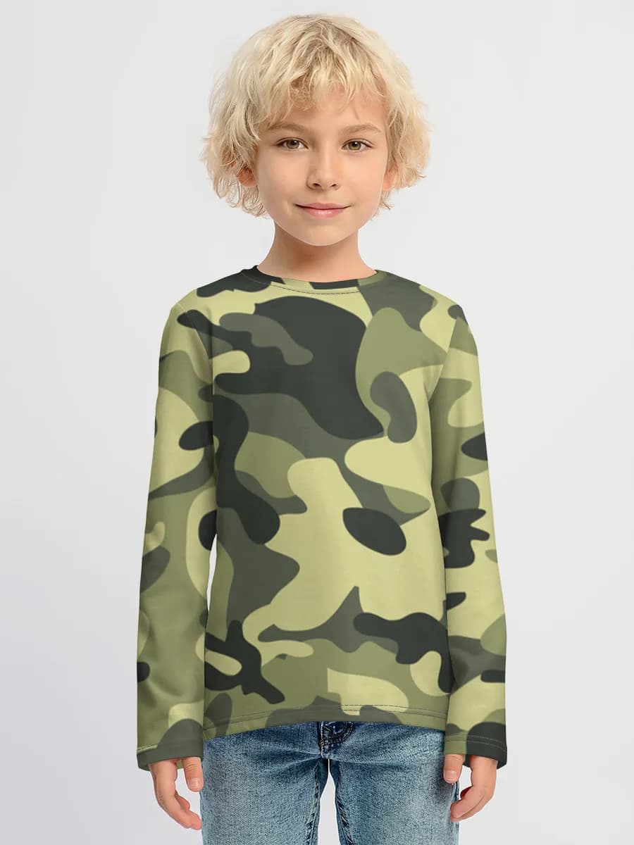 Boys' cotton long sleeve shirt