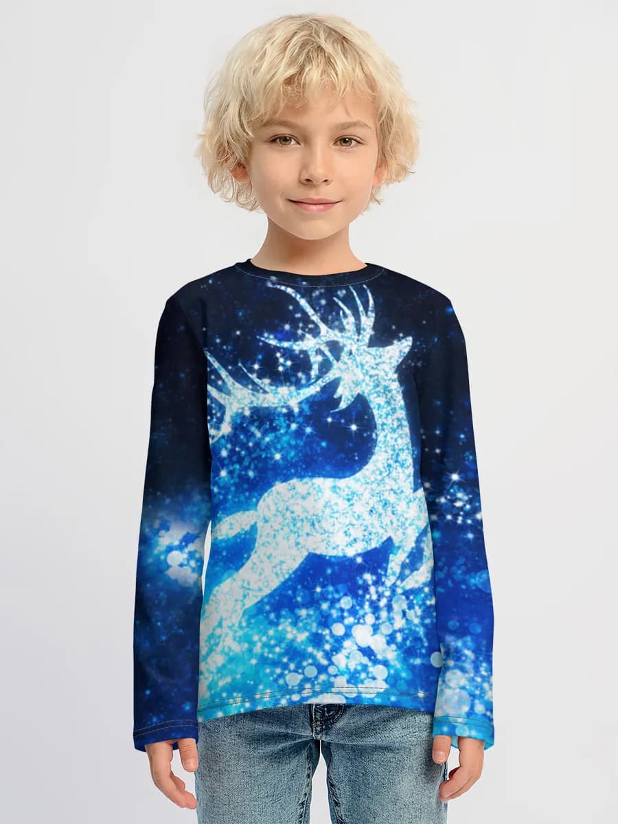 Baumwoll-Langarmshirt Jungen