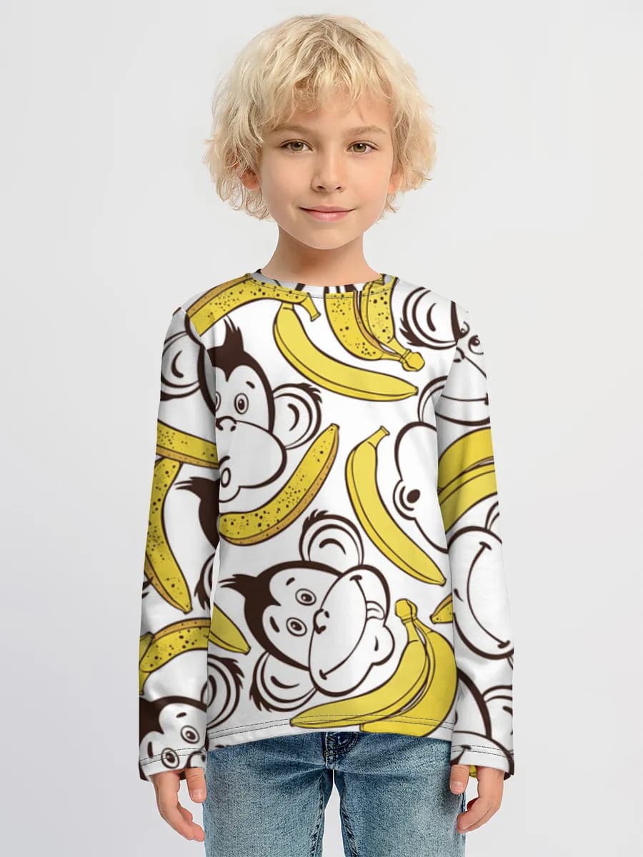 Boys' cotton long sleeve shirt