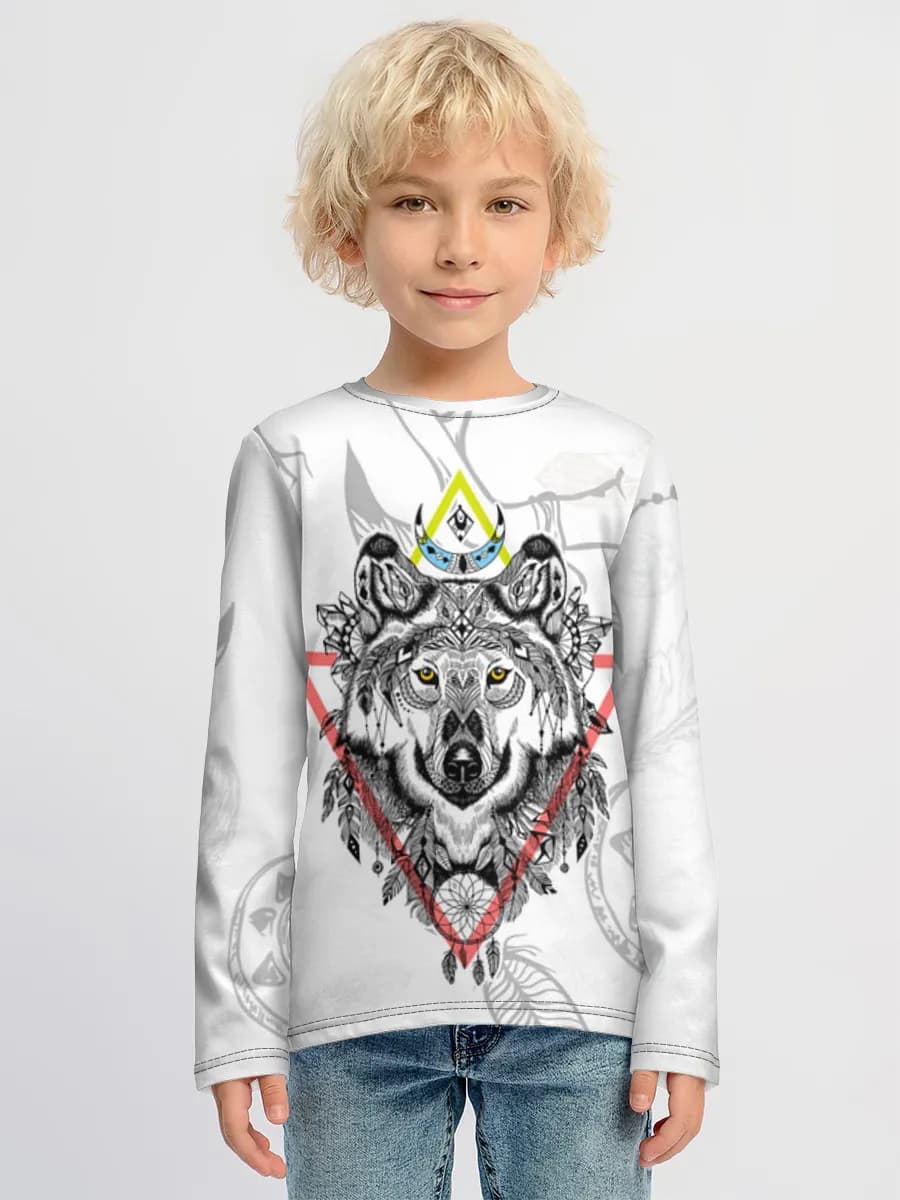 Boys' cotton long sleeve shirt
