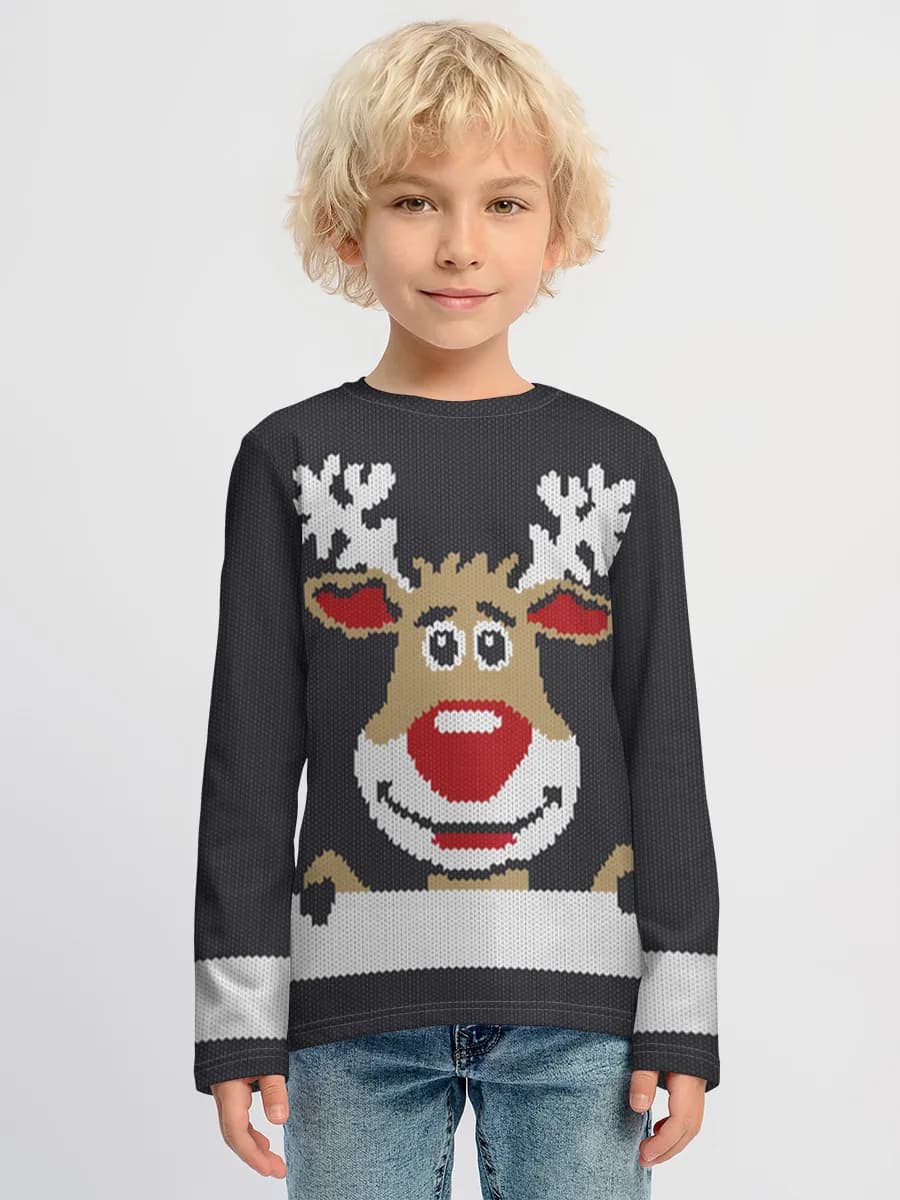 Boys' cotton long sleeve shirt