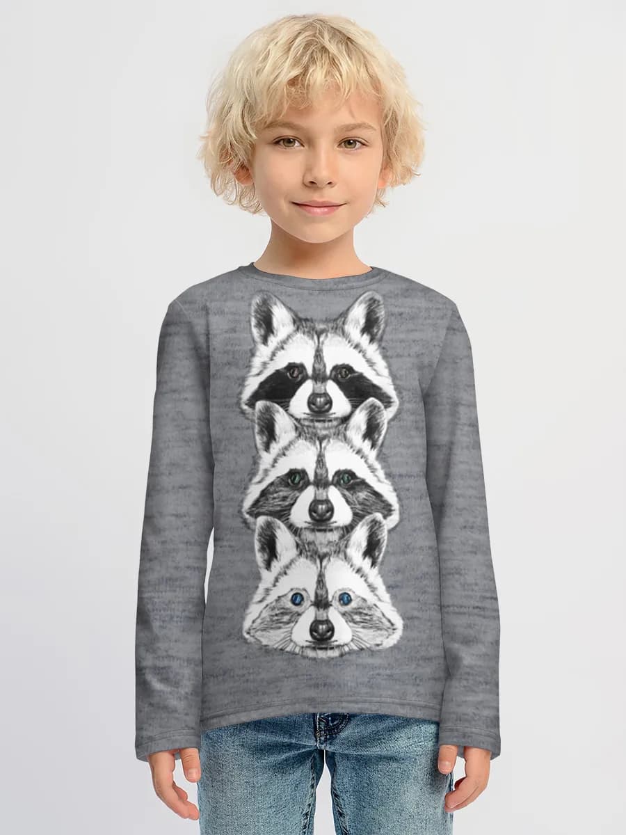 Boys' cotton long sleeve shirt