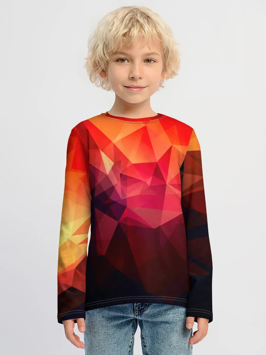 Boys' cotton long sleeve shirt