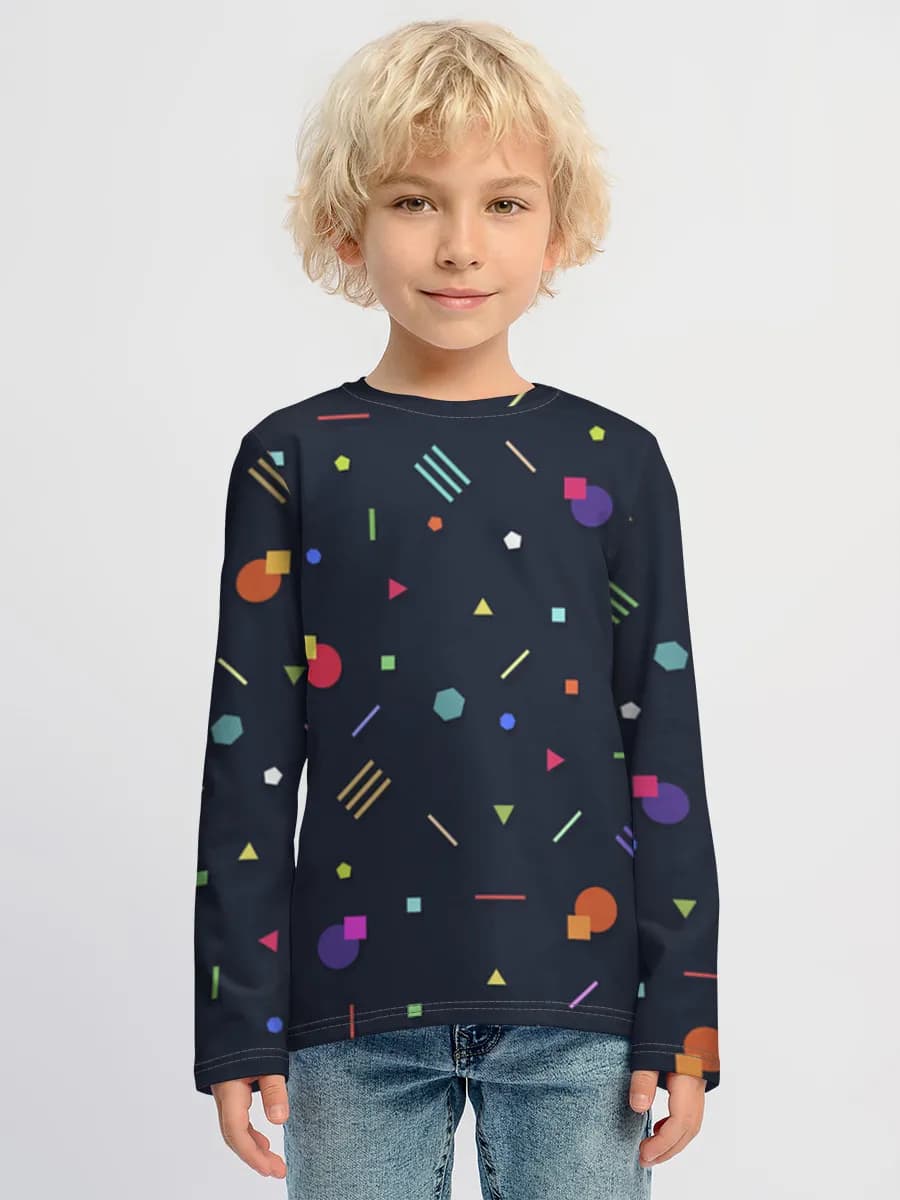 Boys' cotton long sleeve shirt