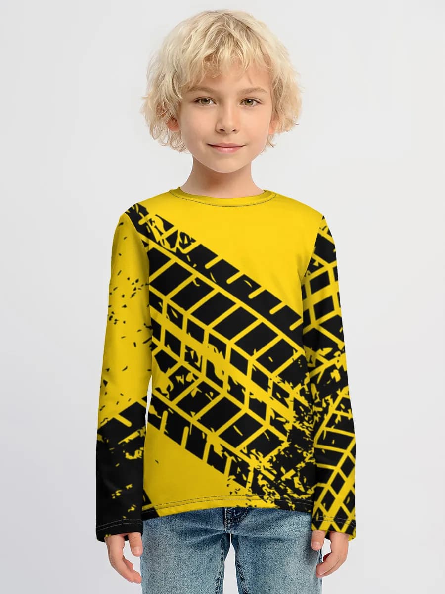 Boys' cotton long sleeve shirt