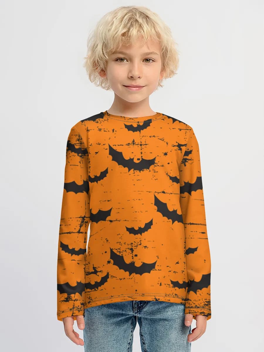 Boys' cotton long sleeve shirt