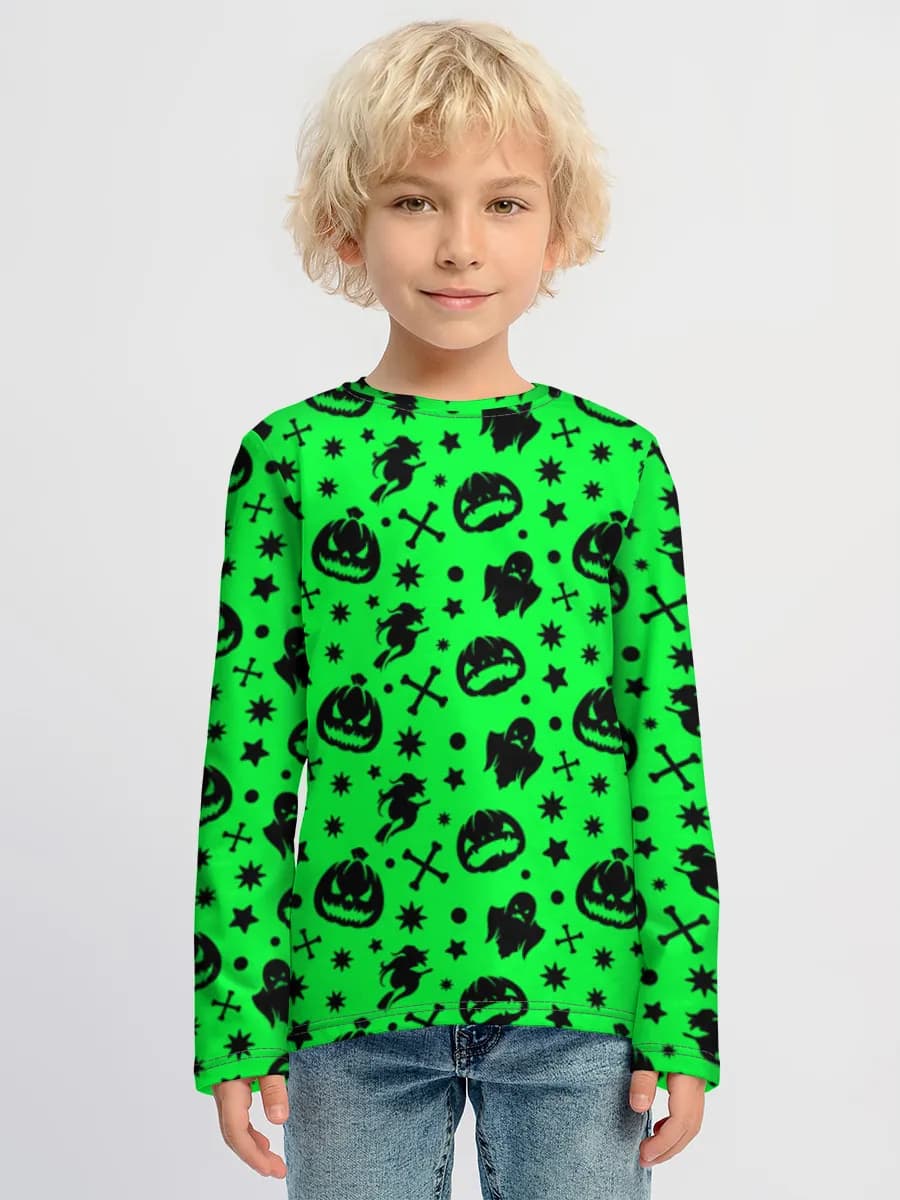 Camiseta Manga Larga de Algodón Niño