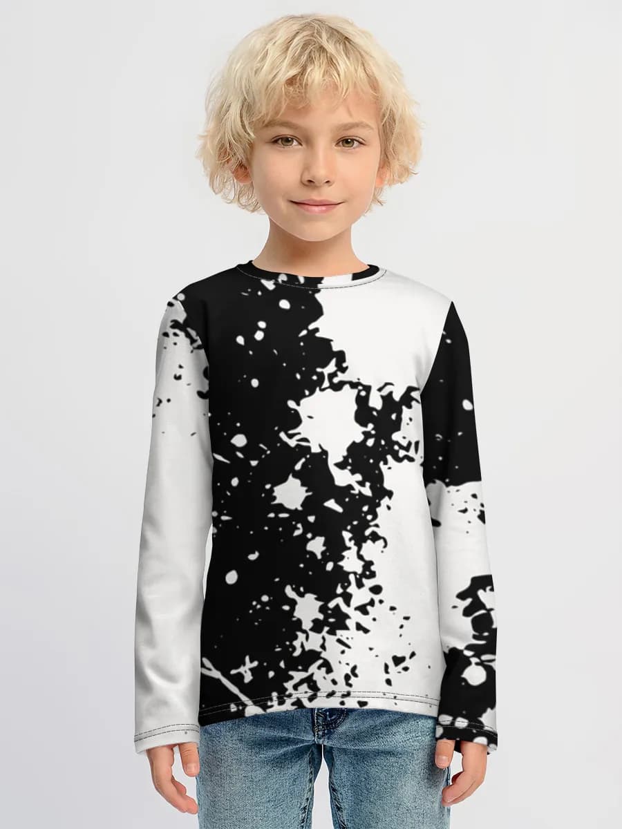 Boys' cotton long sleeve shirt