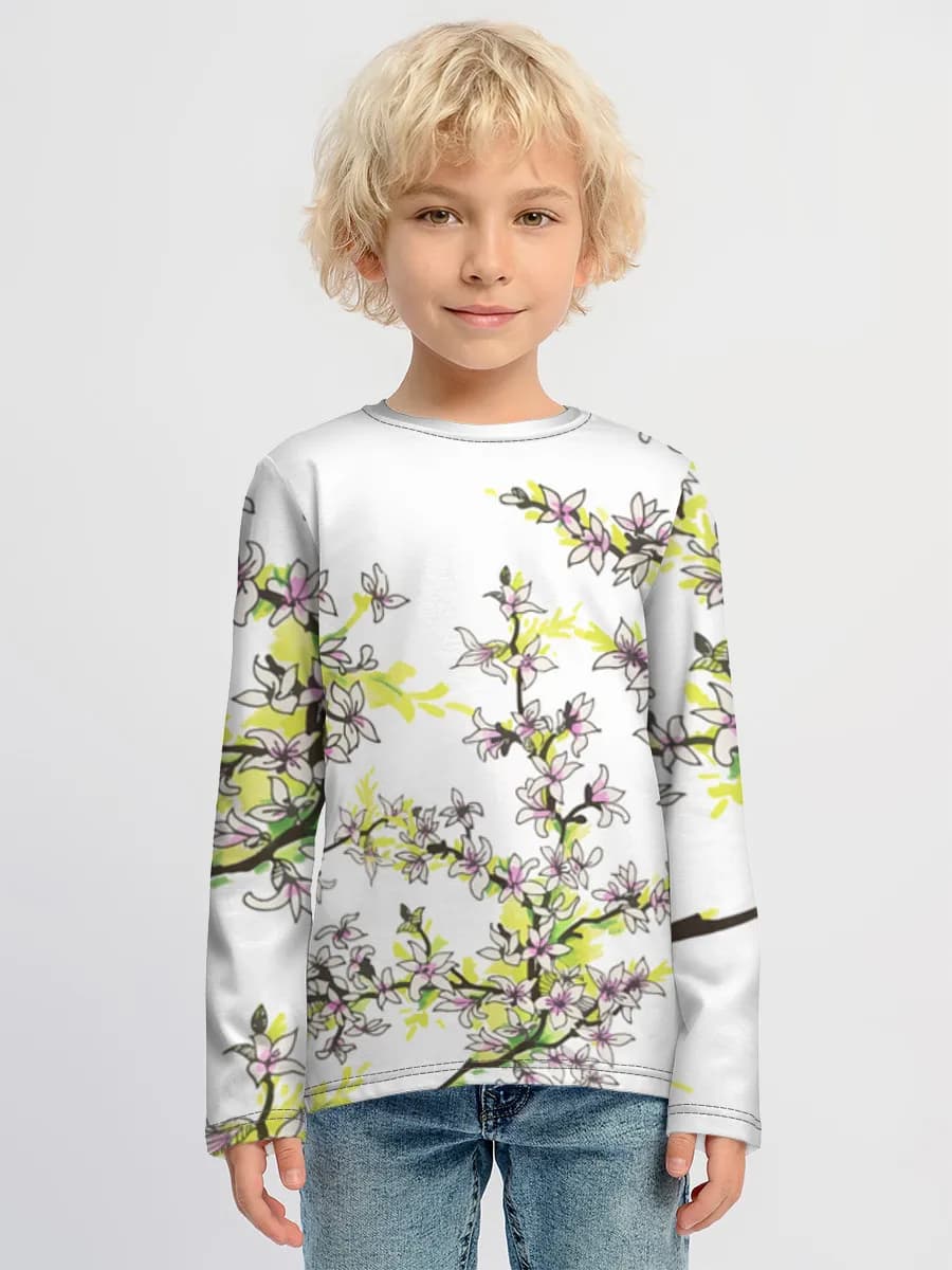 Camiseta Manga Larga de Algodón Niño