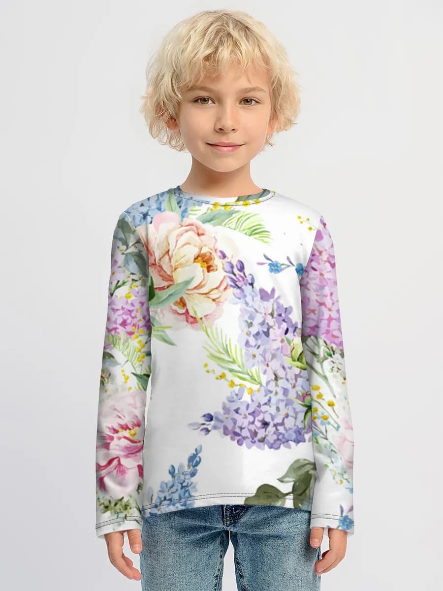Camiseta Manga Larga de Algodón Niño