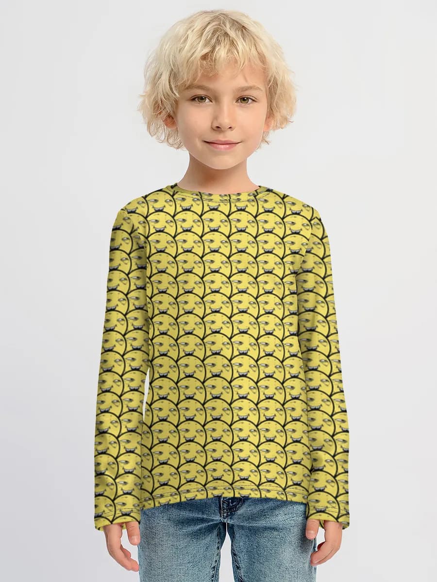 Boys' cotton long sleeve shirt