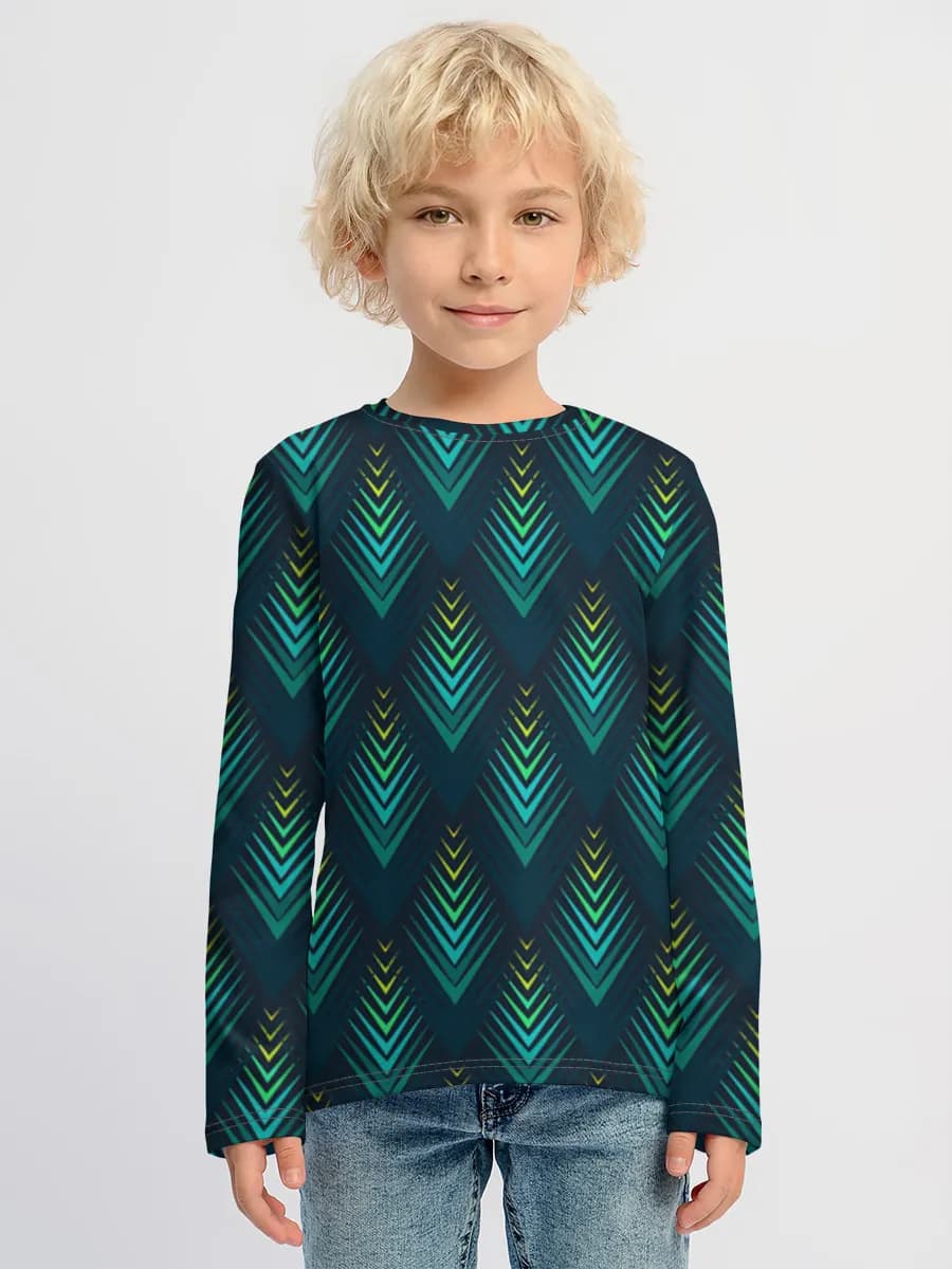 Boys' cotton long sleeve shirt