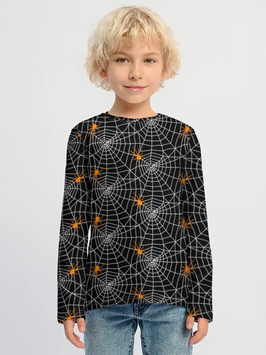 Baumwoll-Langarmshirt Jungen