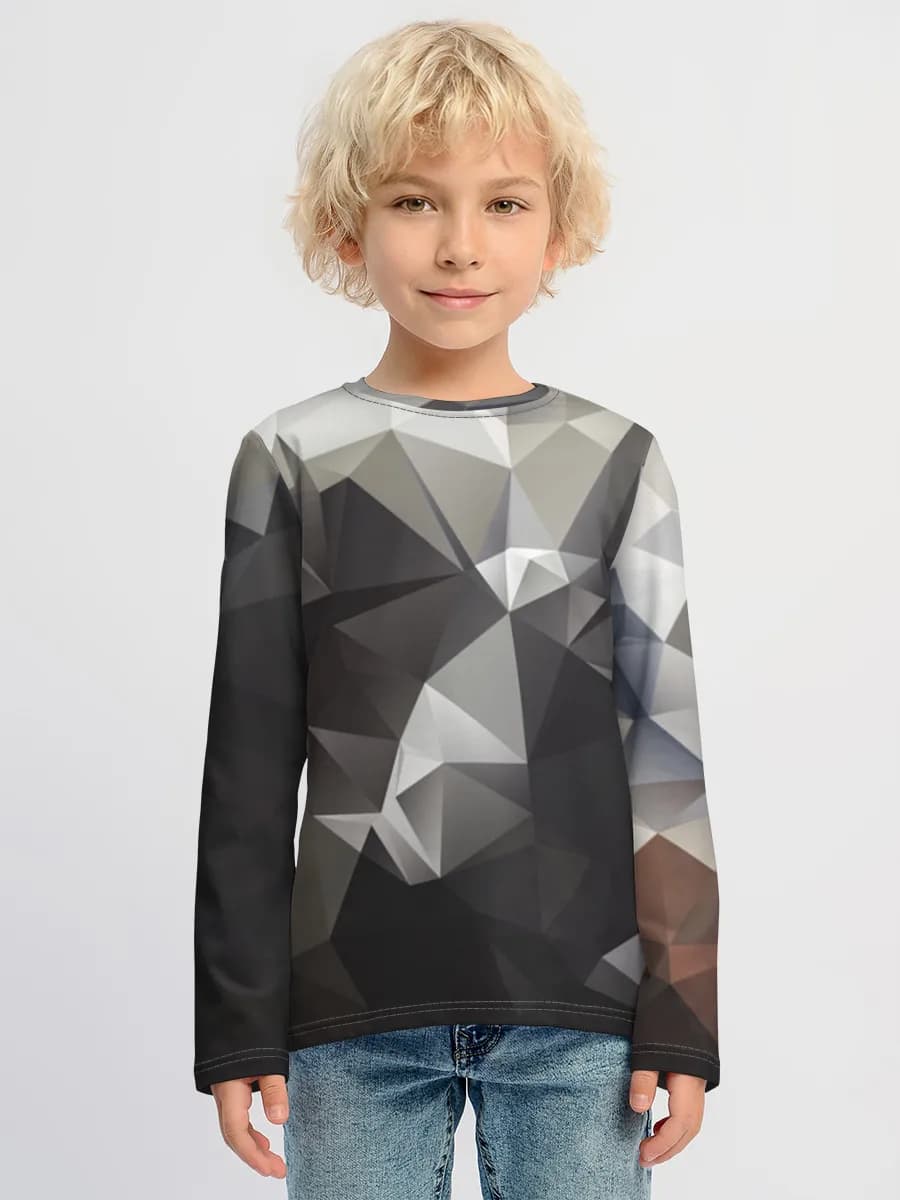 Boys' cotton long sleeve shirt
