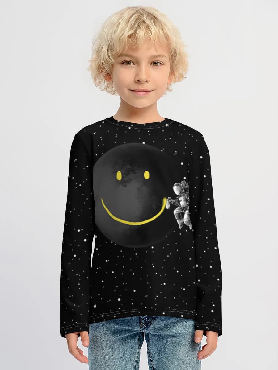 Boys' cotton long sleeve shirt