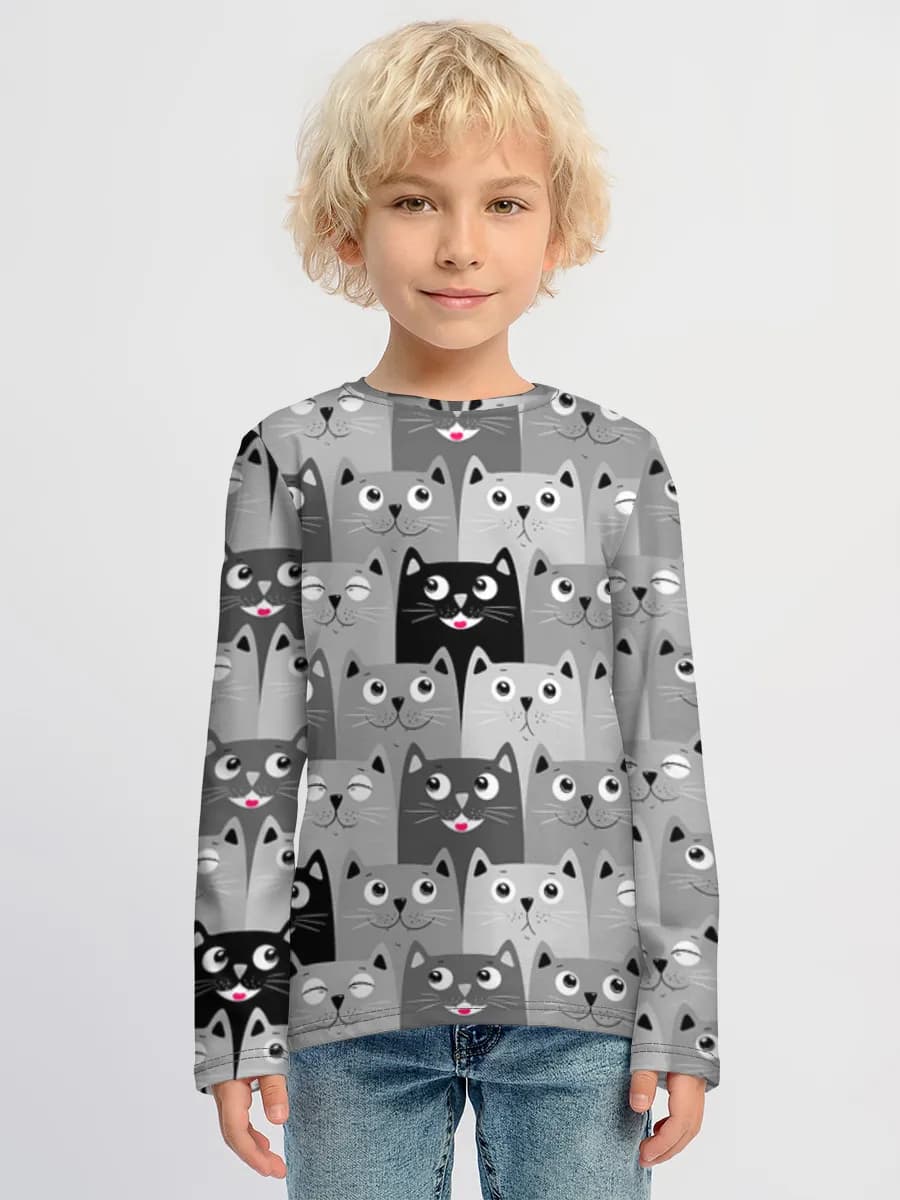 Boys' cotton long sleeve shirt