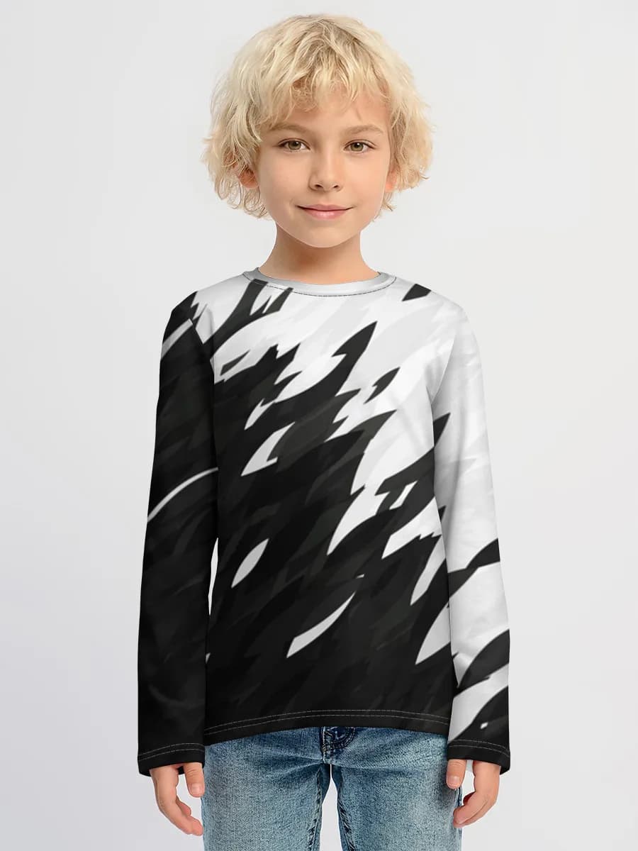 Baumwoll-Langarmshirt Jungen