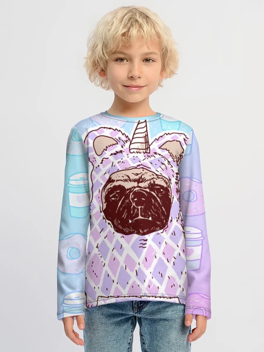 Boys' cotton long sleeve shirt