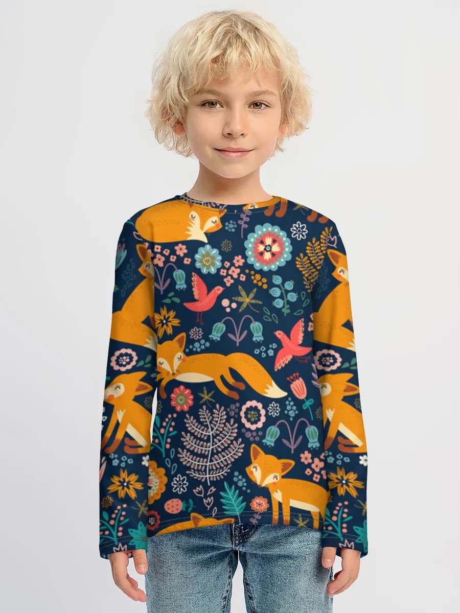 T-shirt manches longues coton garçon